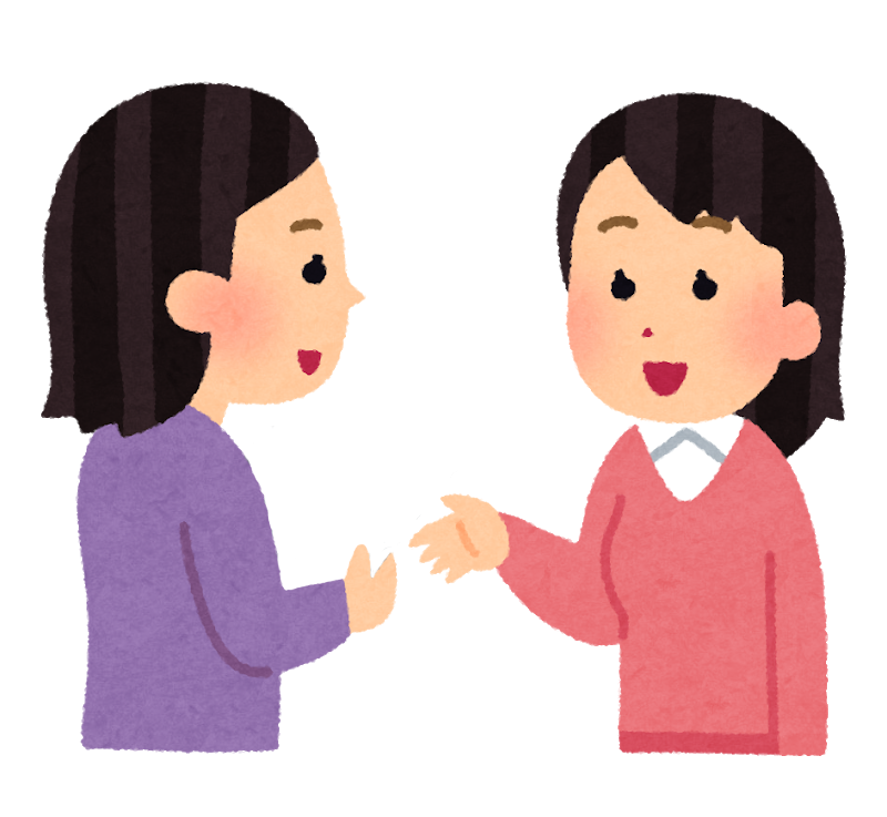 施術後の身体の状態を確認している様子